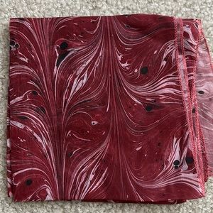 Silk Water Marble Design Scarf
